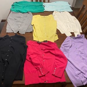 8 Button-down Cardigans from the Gap, Old Navy and Express.